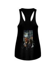 American Flag Retro style Ladies Flowy Tank tile