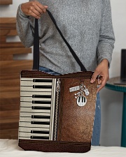 Keyboard tote leather pattern print All-over Tote aos-all-over-tote-lifestyle-front-10