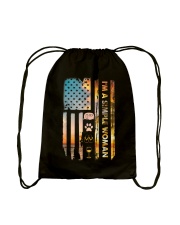 I'm a simple woman Independence Day Drawstring Bag tile