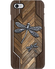 Dragonfly Faux Wood Phone Case Phone Case i-phone-8-case