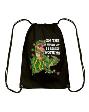 On The Naughty List And I Regret Nothing Drawstring Bag tile