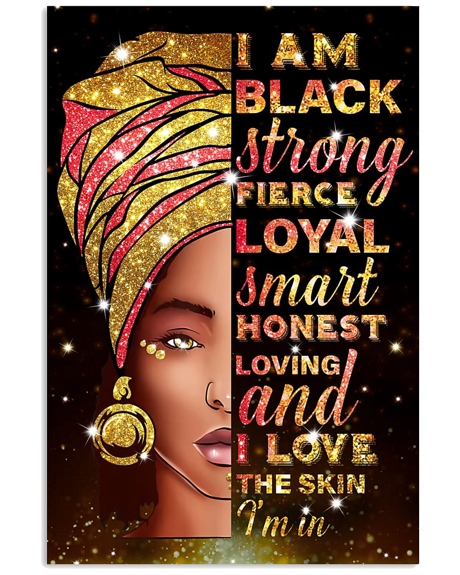 I am black strong 11x17 Poster