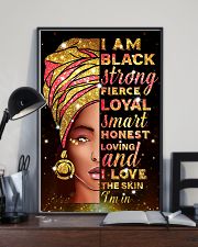 I am black strong 11x17 Poster lifestyle-poster-2