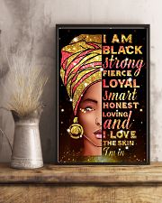 I am black strong 11x17 Poster lifestyle-poster-3