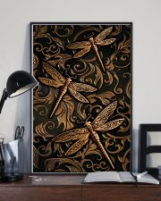 Dragonflies Faux Wood Print 11x17 Poster lifestyle-poster-2