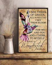 I see trees of green red roses too 11x17 Poster lifestyle-poster-3