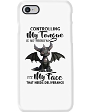 Controlling my tongue Phone Case tile