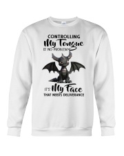 Controlling my tongue Crewneck Sweatshirt tile