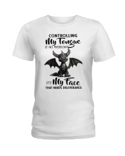 Controlling my tongue Ladies T-Shirt tile