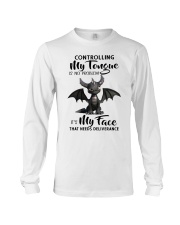 Controlling my tongue Long Sleeve Tee tile