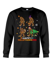 Happy hallothanksmas Crewneck Sweatshirt tile