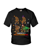 Happy hallothanksmas Youth T-Shirt tile