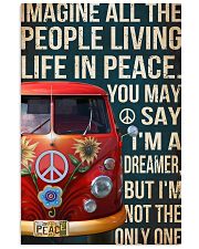 Imagine all the people living life in peace 11x17 Poster front