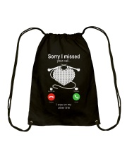 Sorry I missed your I was on my other line Drawstring Bag tile
