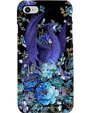 Blue floral dragon Phone Case i-phone-8-case