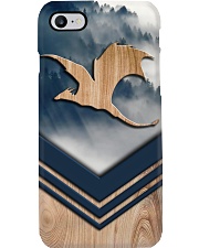 Dragon Faux Wood Print Phone Case i-phone-8-case