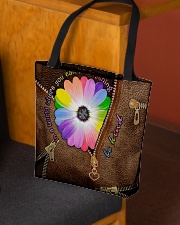 In a world where you can be anything be kind All-over Tote aos-all-over-tote-lifestyle-front-02