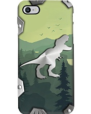 T-rex Lovers Metal Pattern Print Phone Case i-phone-8-case