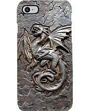 Dragon Cracks Metal Pattern Print Phone Case i-phone-8-case