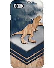 T-rex Faux Wood Print Phone Case i-phone-8-case