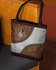 Volleyball Leather Pattern Print All-over Tote aos-all-over-tote-lifestyle-front-02