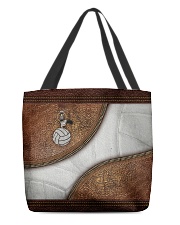 Volleyball Leather Pattern Print All-over Tote back
