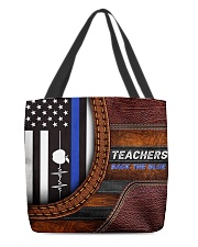 Teachers back the blue All-over Tote front