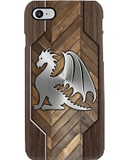 Dragon Lovers Faux Wood Phone Case Phone Case i-phone-8-case