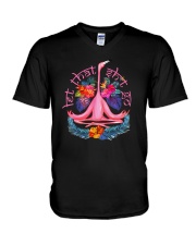 Yoga Let That Go V-Neck T-Shirt thumbnail