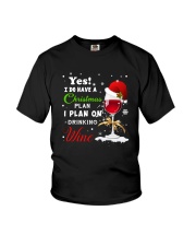 I Plan On Drinking Wine Youth T-Shirt thumbnail