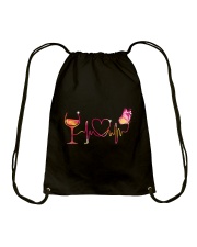 Love Wine Drawstring Bag thumbnail