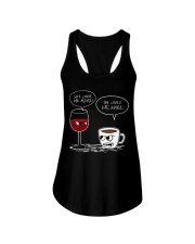 Wine - Coffee And Wife Ladies Flowy Tank thumbnail