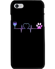 Wine Dog Heartbeat Phone Case thumbnail