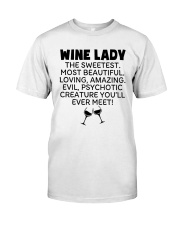 Wine Lady The Sweetest Classic T-Shirt thumbnail
