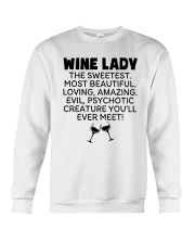 Wine Lady The Sweetest Crewneck Sweatshirt thumbnail