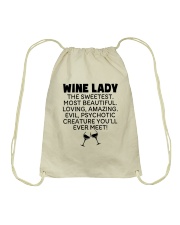 Wine Lady The Sweetest Drawstring Bag thumbnail