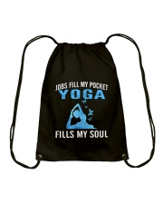 JOBS FILL MY POCKET YOGA FILLS MY SOUL Drawstring Bag thumbnail