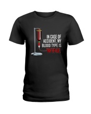 Wine In Case Of Accident Ladies T-Shirt thumbnail