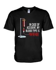 Wine In Case Of Accident V-Neck T-Shirt thumbnail