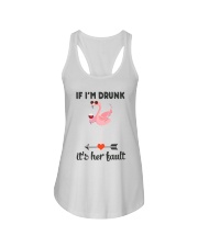 Wine If I'm Drunk Ladies Flowy Tank front