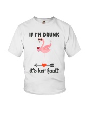Wine If I'm Drunk Youth T-Shirt thumbnail
