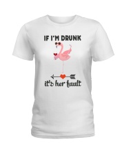 Wine If I'm Drunk Ladies T-Shirt thumbnail