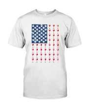 Dog Flag Mix Wine Classic T-Shirt thumbnail