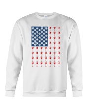 Dog Flag Mix Wine Crewneck Sweatshirt thumbnail