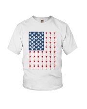 Dog Flag Mix Wine Youth T-Shirt thumbnail