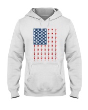 Dog Flag Mix Wine Hooded Sweatshirt thumbnail