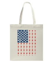 Dog Flag Mix Wine Tote Bag thumbnail