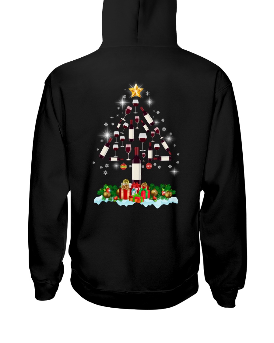 Wine Christmas Hooded Sweatshirt