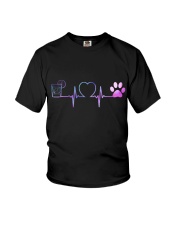 Vodka Dog Heartbeat Youth T-Shirt thumbnail