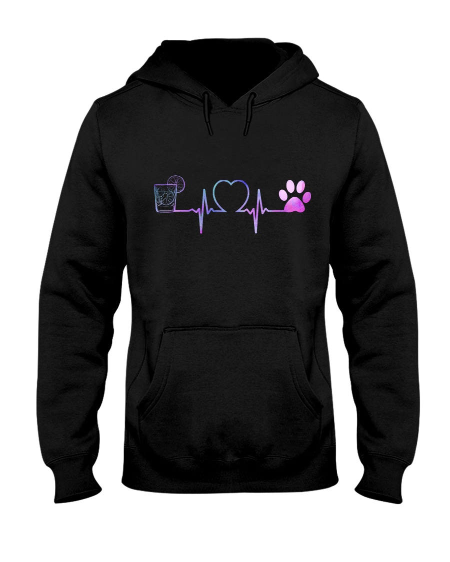 Vodka Dog Heartbeat Hooded Sweatshirt